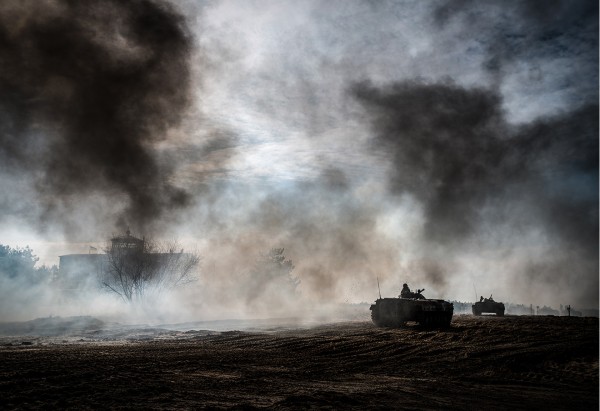 Бронетехника на учениях