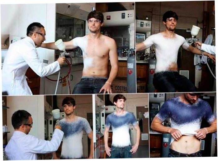 первую в мире спрей-одежду