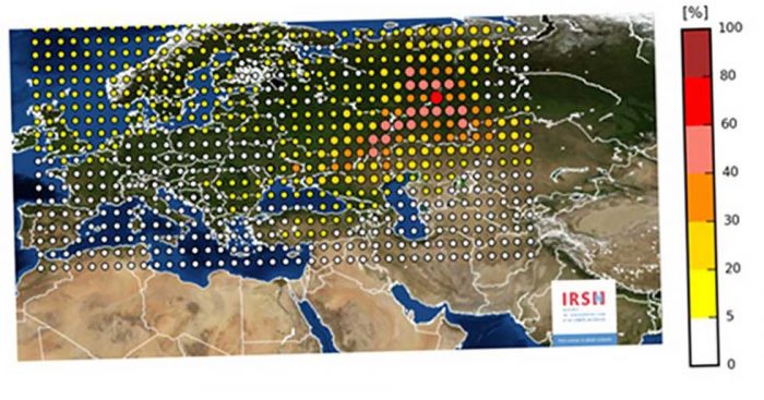 Карта IRSN